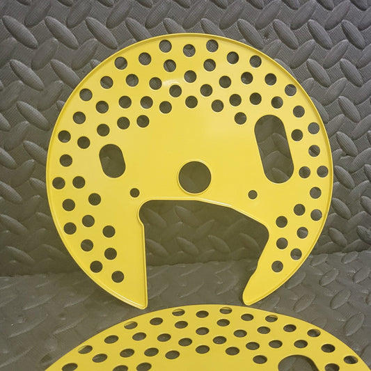 Factory OEM Front Brake Shield Set of 2 Yellow *Like NEW*