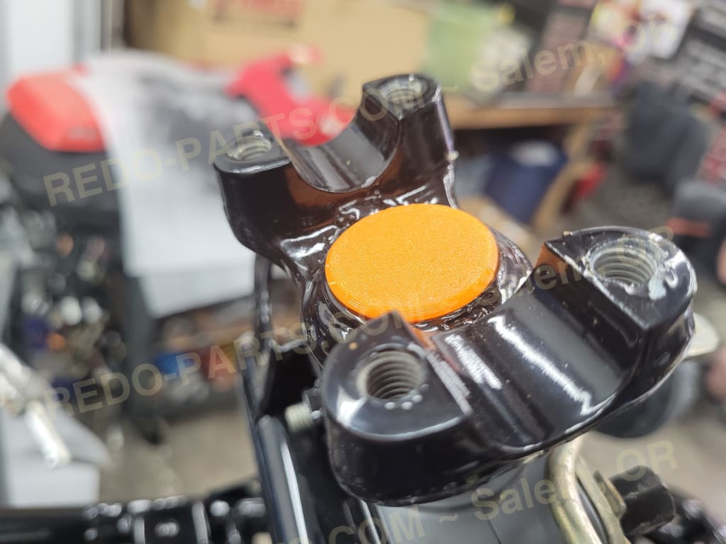 Steering Stem Replacement Cap *NEW* Orange Parts - New