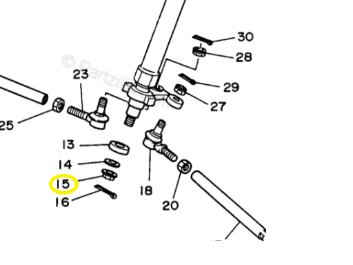 Factory OEM Steering Stem Nut *USED*