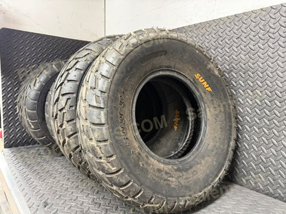 SUNF 20x10-9 Rear and 22x7-10 Front Tires Set of 4 *USED* - Parts - Used