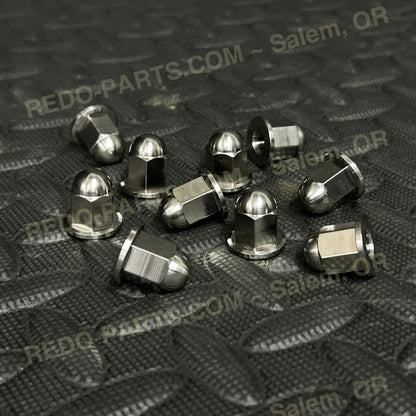 Titanium Acorn Head Nuts (NEW) 10 pcs. Parts - New