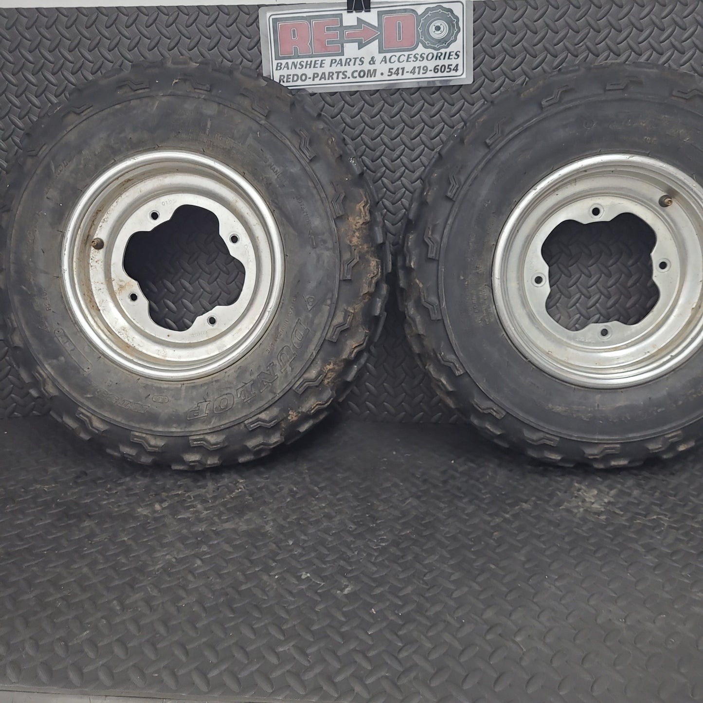 21x7-10 OEM Front Wheels and Tires Set of 2 *USED*
