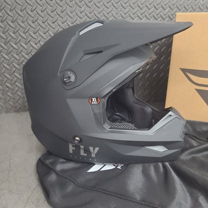 FLY Racing Kinetic Helmet Solid Matte Black, Size Med-2X *NEW*