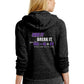 RE-DO Womens Adrian Fleece Back Purple