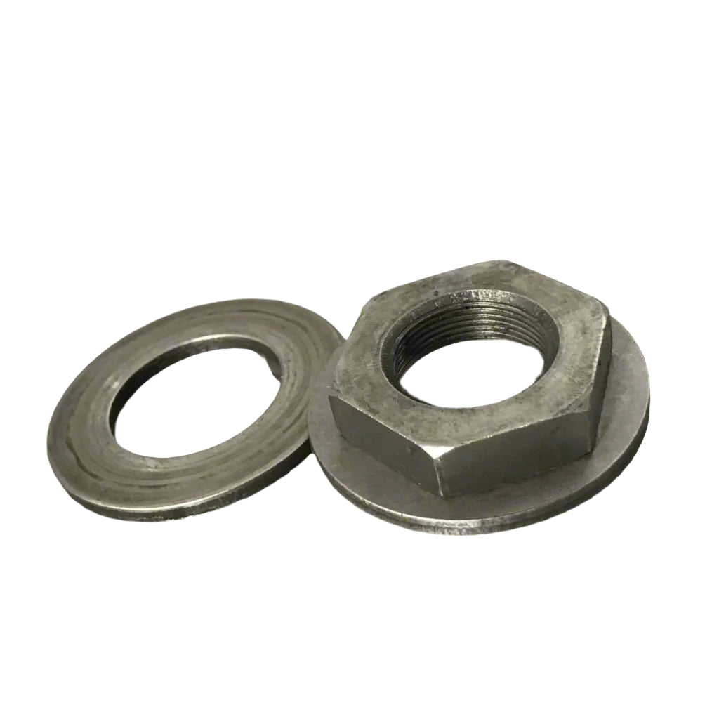 thrust washers and nut